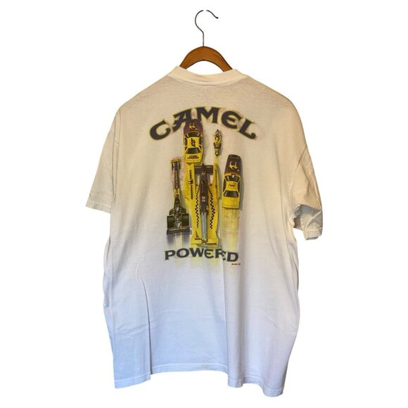 Smokin' Joe's Racing White Vintage Men's XL S/S T-Shirt Camel 1994 RJRTC - Picture 2 of 7